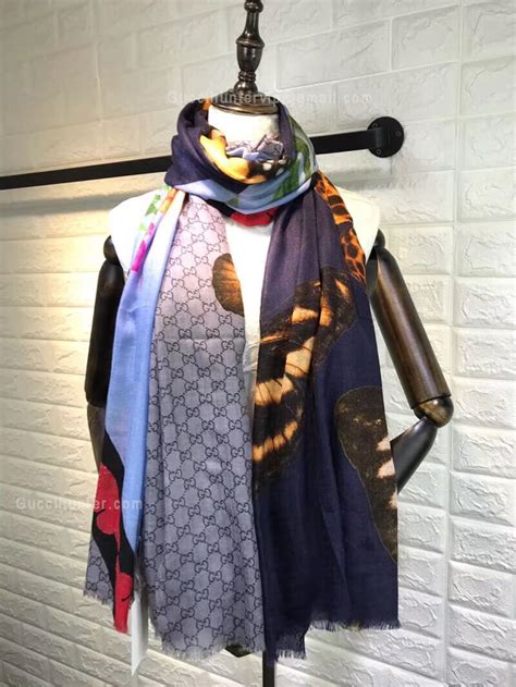 gucci scarf replica ebay|gucci scarf real or fake.